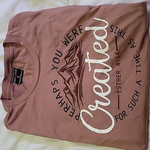 3/$35 Women's Christian T-shirt Size Large Super Soft